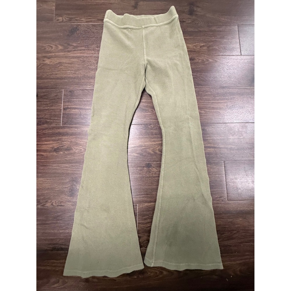 OFFLINE by Aerie Olive Green High-Waisted Flare Leggings Size Medium